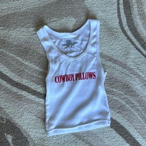 COWBOY PILLOWS mini cropped tank